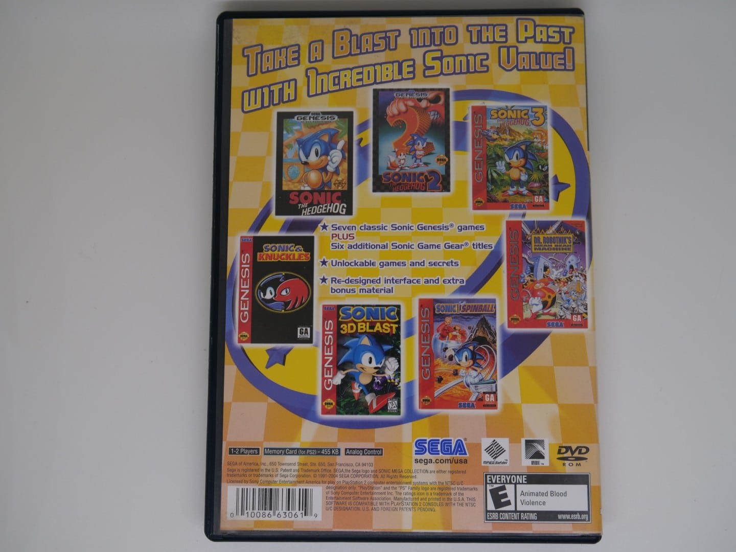 Sonic Mega Collection Plus PS2 PlayStation 2 Greatest Hits Disc Only